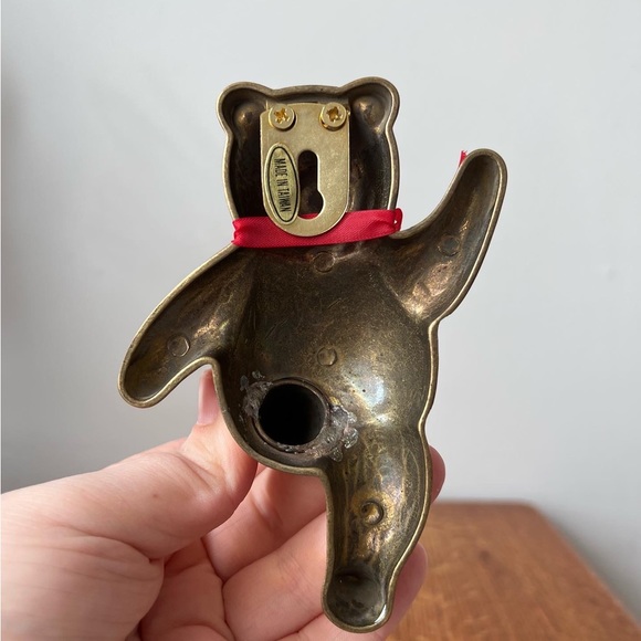 brass teddybear wall hook BNIB - Picture 4 of 7